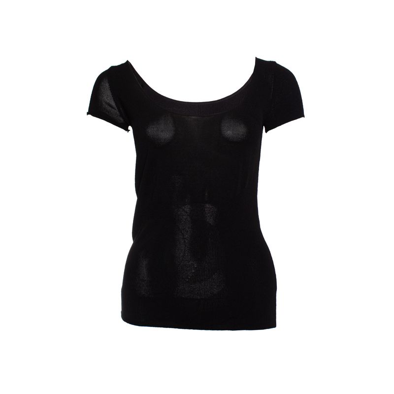 Chanel Stretch Top With Chanel Logo